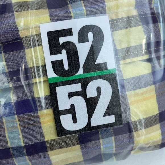 J.Crew Mens Madras Plaid Button-Down Shirt Size L Yellow & Blue 5252 - Picture 7 of 8